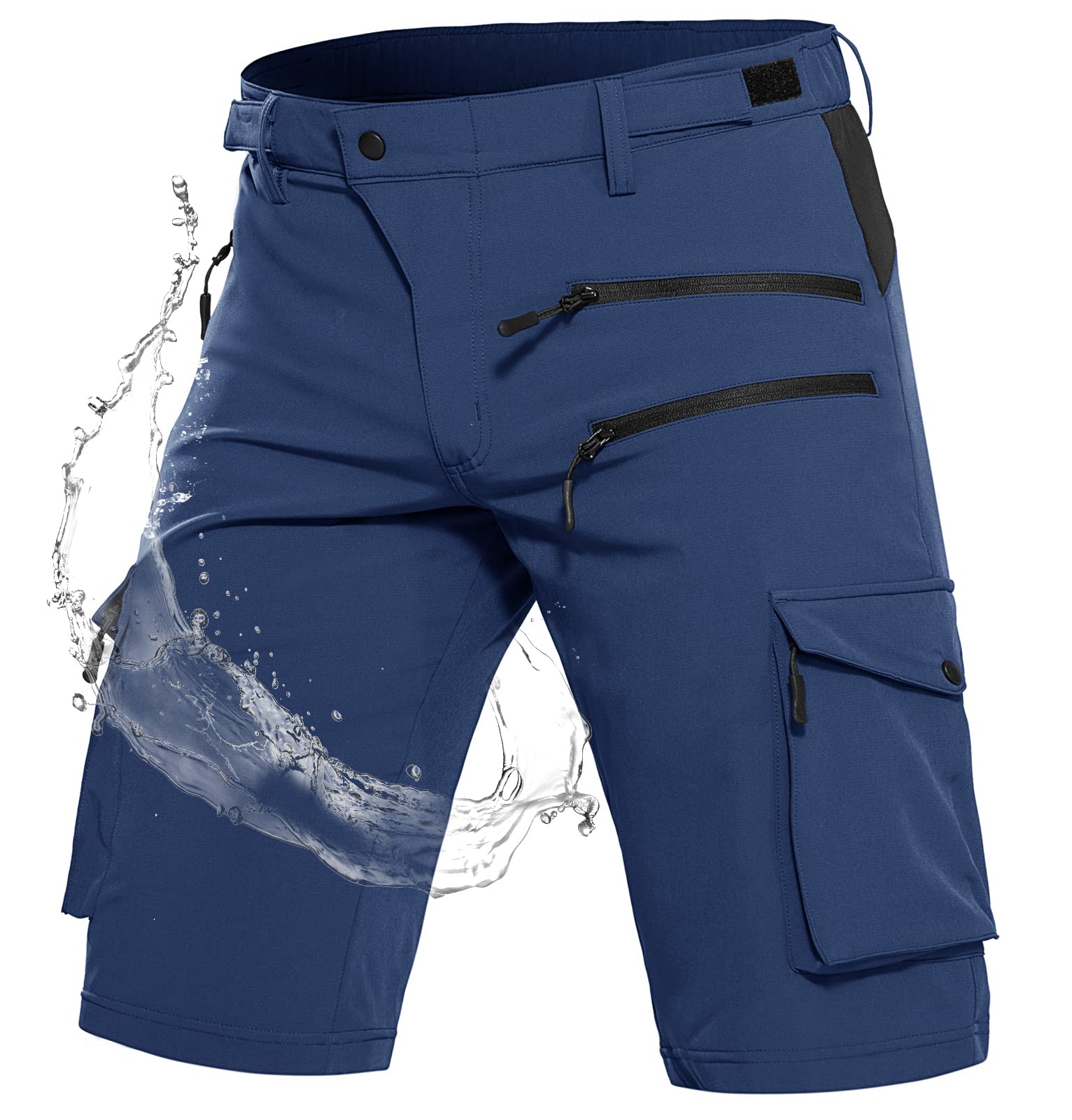 Wespornow Mens-Hiking-Shorts Tactical Shorts Lightweight-Quick-Dry-Outdoor-Cargo-Casual-Shorts for Hiking Cycling (Indigo Small)