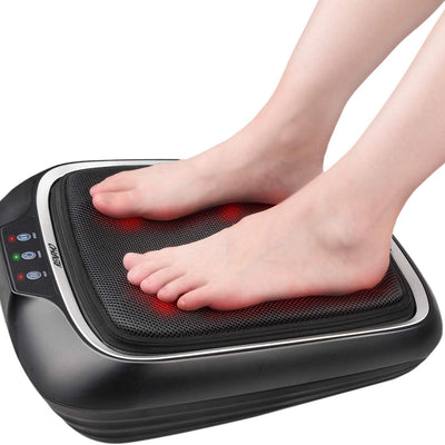 RENPHO Shiatsu Foot Massager with Heat FSA & HSA Eligible Heated Foot Massager for Muscle Relaxation Deep Kneading Massage for Feet Calves and Legs Fits up to Size 14 Feet
