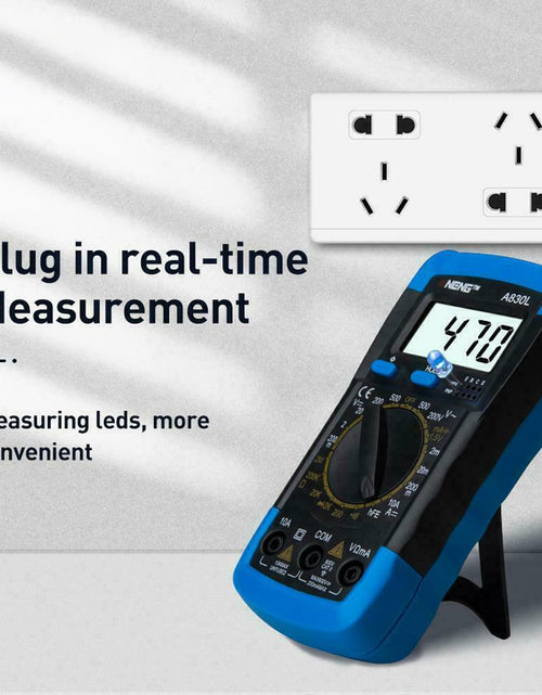 Load image into Gallery viewer, Digital Multimeter AC DC Voltmeter Ammeter Ohmmeter Volt Tester Meter XL830L USA
