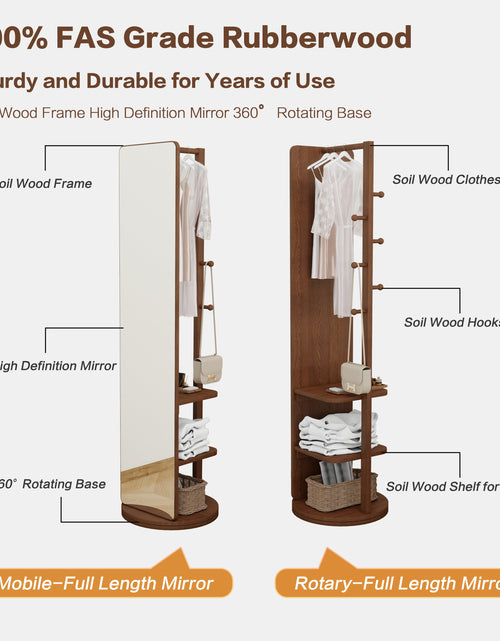 Cargar imagen en el visor de la galería, Full-length Mirror 65.7x17.7 Inch Large Mirror For Full Body View, Easy To Dress, Organize And Place In The Bedroom
