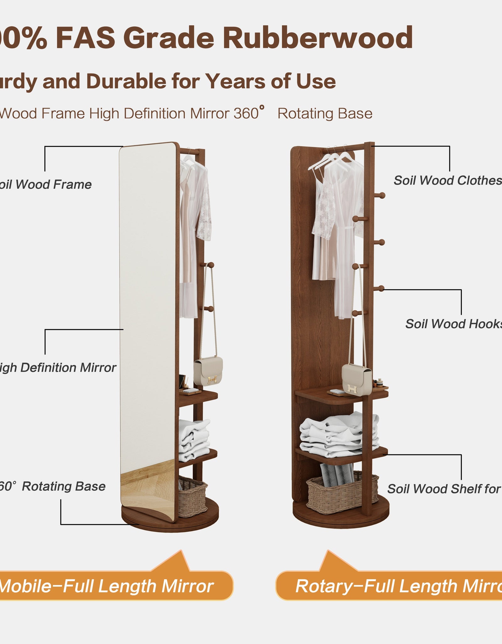 Full-length Mirror 65.7x17.7 Inch Large Mirror For Full Body View, Easy To Dress, Organize And Place In The Bedroom