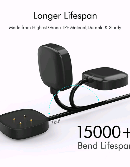 Load image into Gallery viewer, Wireless Charger For Fitbit Sense Versa 3 4 Watch USB Fast Charging Dock Cable
