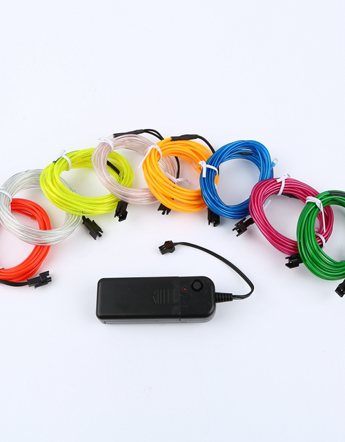 Load image into Gallery viewer, Neon LED Light Glow EL Wire String Strip Rope Tube Decor Car Party + Controller
