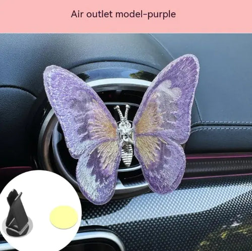 Load image into Gallery viewer, Moving Embroidery Butterfly Car Accessories
