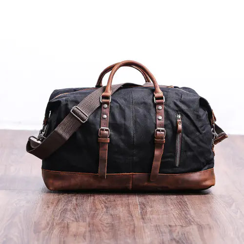 Large Waterproof Canvas Travel Bag for Men