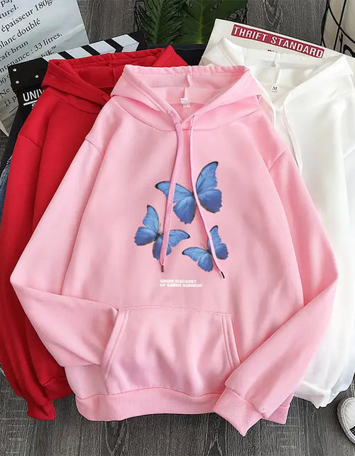 Cargar imagen en el visor de la galería, Sudaderas con capucha holgadas de terciopelo plus para hombres y mujeres
