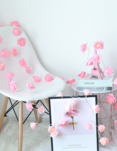 Load image into Gallery viewer, LED Rose Flower String Lights
