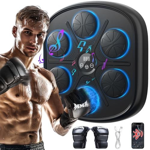 Load image into Gallery viewer, ITEFDTUTNE Music Boxing Machine (Upgraded Version) Smart Bluetooth Boxing Music Workout Machine for Adults and Kids Wall Mounted Musical Boxing Machine with Gloves for Home Indoor and Gym
