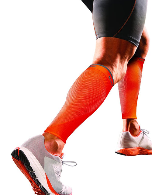 Load image into Gallery viewer, Shock Doctor SVR Recovery Compression Calf Sleeve Shock Orange Adult-X-Small
