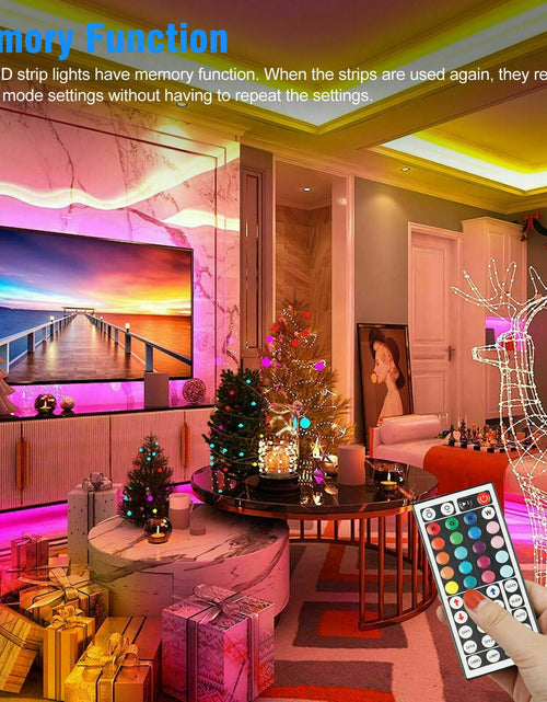Load image into Gallery viewer, 32FT LED Strip Lights Remote Control Bedroom Waterproof for Indoor Outdoor Use
