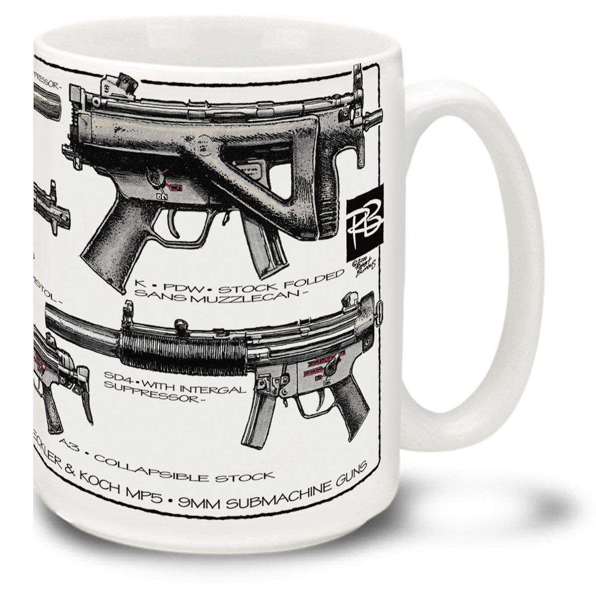 Heckler & Koch H&K MP5 15 Ounce Coffee Mug
