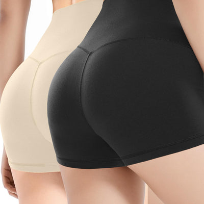 Spandex Shorts for Women High Waisted 2.5" Slip Shorts for Women Under Dress Yoga Booty Workout Biker Home Lounge Wear Shorts Cheerleader Dance Volleyball for Skirt Safety Shorts 2 Pack Black Beige
