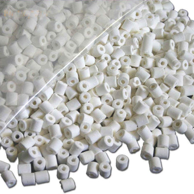 AQUACITY Premier Bulk Bio Ceramic Rings Filter Media for Aquarium Koi Fish Pond Reef Filter (5 Lbs)