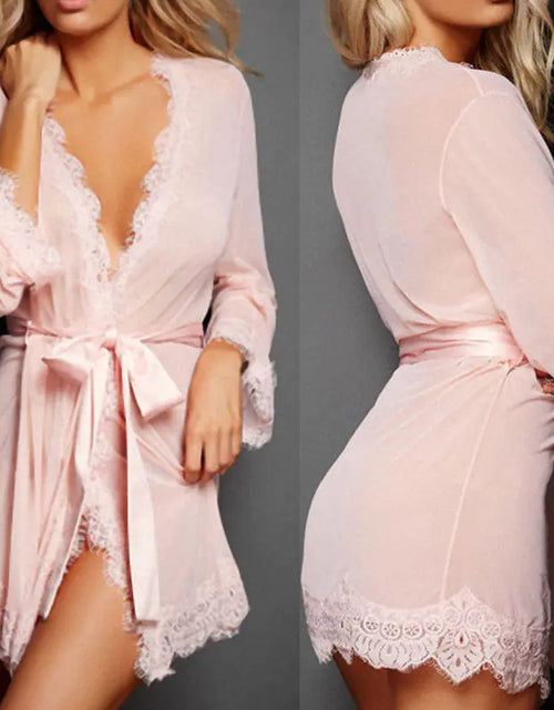 Load image into Gallery viewer, Plus Size Lace Nightwear Set for Women (Multicolor)
