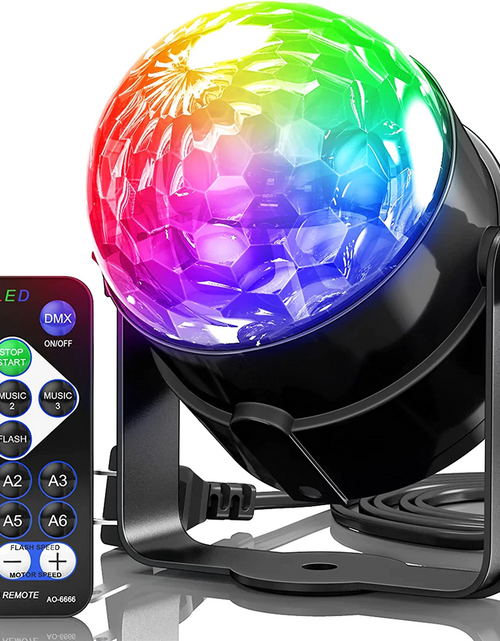 Cargar imagen en el visor de la galería, Luces de discoteca, estroboscópicas, LED, bola de DJ, bombilla activada por sonido, lámpara de decoración para baile
