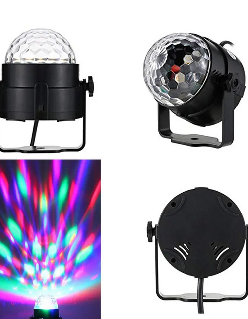Cargar imagen en el visor de la galería, Luces de discoteca, estroboscópicas, LED, bola de DJ, bombilla activada por sonido, lámpara de decoración para baile
