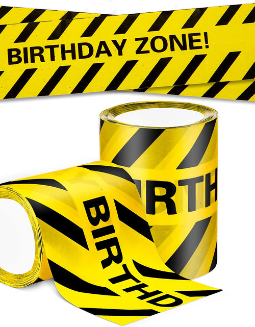 Load image into Gallery viewer, Kasyat 2 Rolls 132 Feet Construction Party Tape Construction Themed Party Tape Party Caution Tape for Construction Birthday Party Supplies Construction Decorations (Classic Style)
