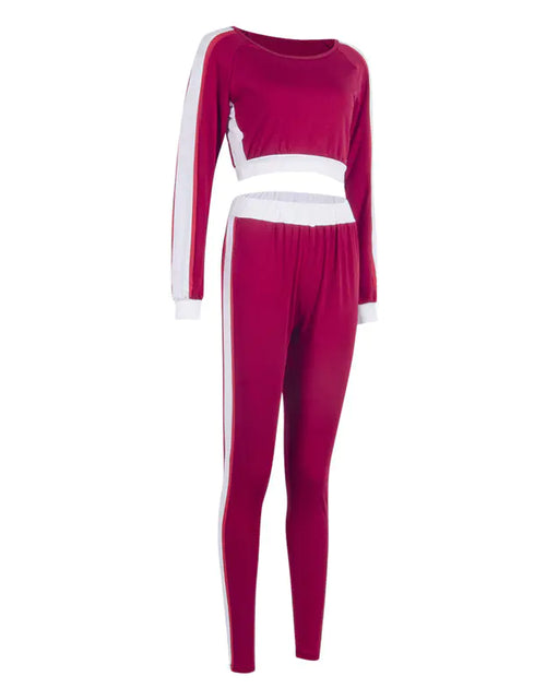Load image into Gallery viewer, Women's 2-Piece Cotton Pullover Sweatsuit Set
