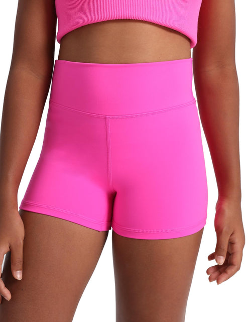 Load image into Gallery viewer, MCEDAR Girls Biker Shorts High Waisted Yoga Athletic Volleyball Shorts Soft Dance Shorts 031-Hot Pink-CM
