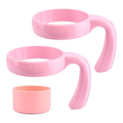 Asa Antideslizante para Vaso Térmico de 20oz, Agarre para Taza de Viaje, Soportes de Taza para Vasos Térmicos Aislados al Vacío, Compatible con Portavasos de Coche, Agarre Mejorado para Vasos Térmicos (Rosa)