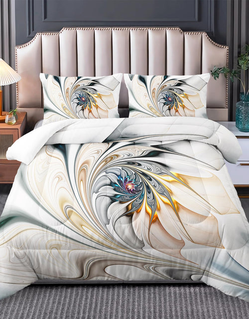 Cargar imagen en el visor de la galería, Tuzaovy Twin Size Bedding Set MarbleTwin Size Bed Comforter Set Black and White MarbleBlack White and Gold Bedroom SetsTwin Quilt Bedding Set GeometryParis Bedroom Comforter Set
