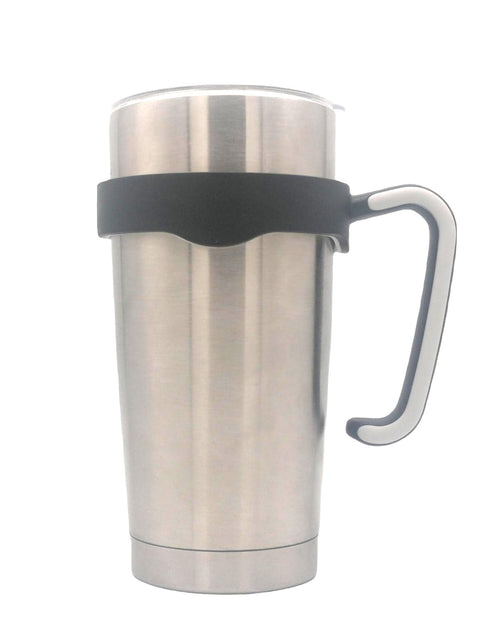 Load image into Gallery viewer, 20 oz Tumbler Handle Anti Slip Travel Mug Grip Cup Holder for Vacuum Insulated Tumblers Suitable for Yeti Rambler Trail Sic Ozark and More 20 Ounce Tumbler Mugs Accessories (Black)
