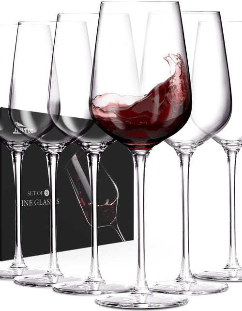 Load image into Gallery viewer, AILTEC Wine Glasses Set of 6 Crystal Glass with Stem for Drinking Red/White/Cabernet Wine as Gifts Sets Clear Lead-Free Premium Blown Glassware (19oz6 pack)

