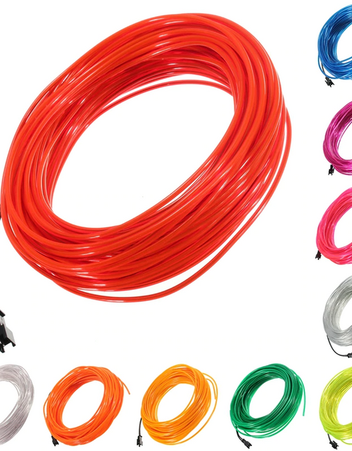 Load image into Gallery viewer, Neon LED Light Glow EL Wire String Strip Rope Tube Decor Car Party + Controller
