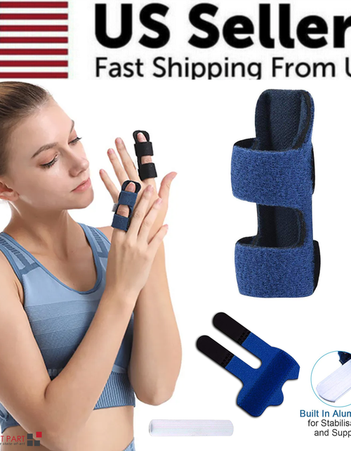 Load image into Gallery viewer, Adjustable Trigger Finger Splint Straightener Corrector Brace Support Protector
