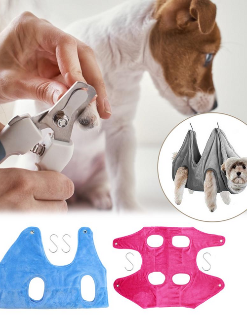 Load image into Gallery viewer, Portable Pet Dog Cat Grooming Hanging Hammock Harness Breathable Groom Helper US
