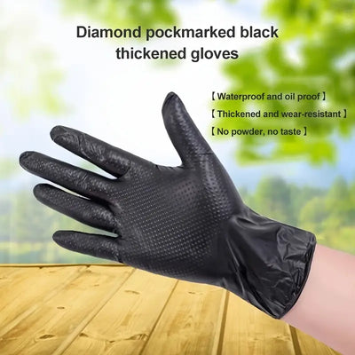 Diamond Pattern Nitrile Gloves