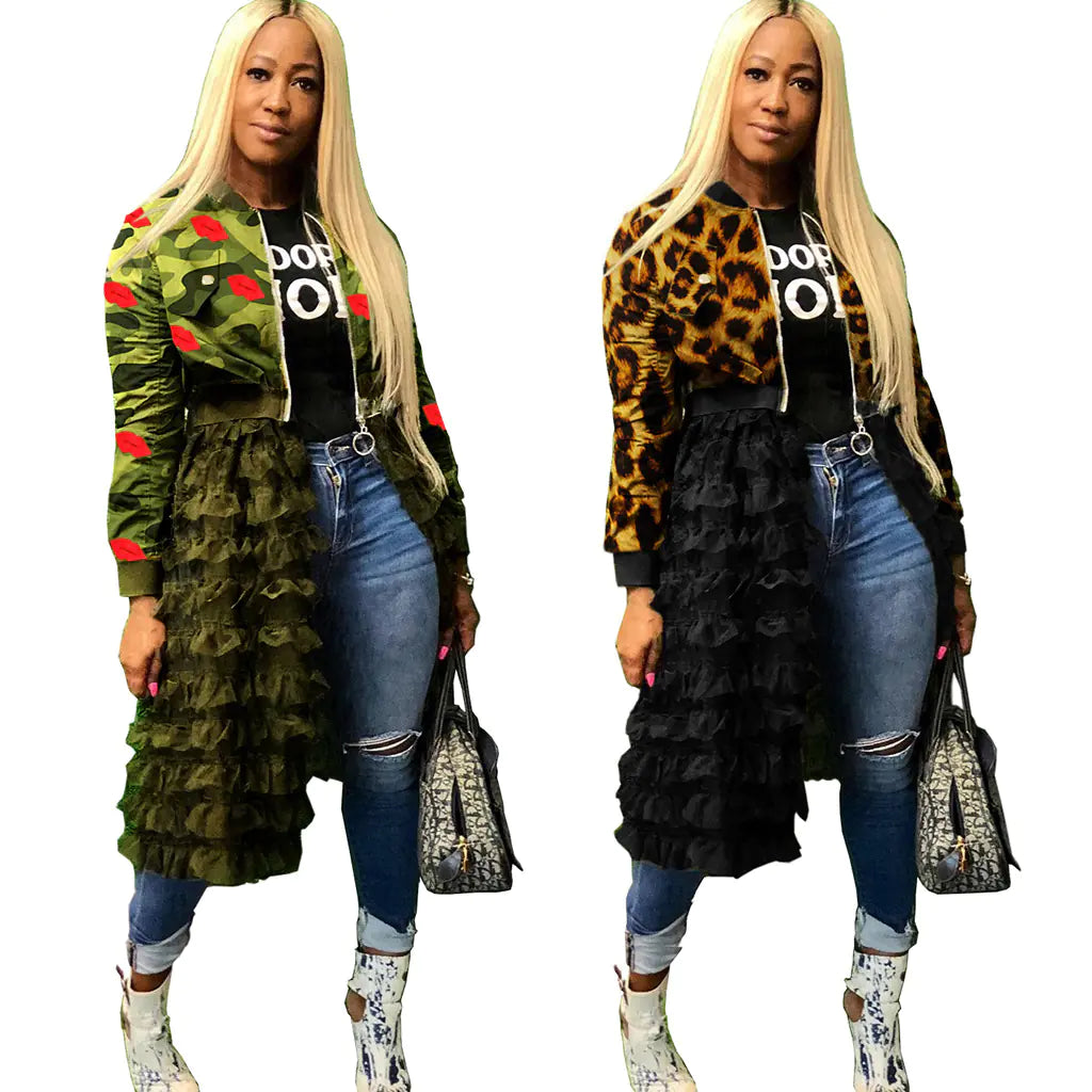 Solid Color Fashion Zipper Jacket