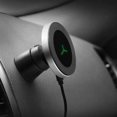 Cargador inalámbrico Qi magnético para coche con soporte de ventilación
