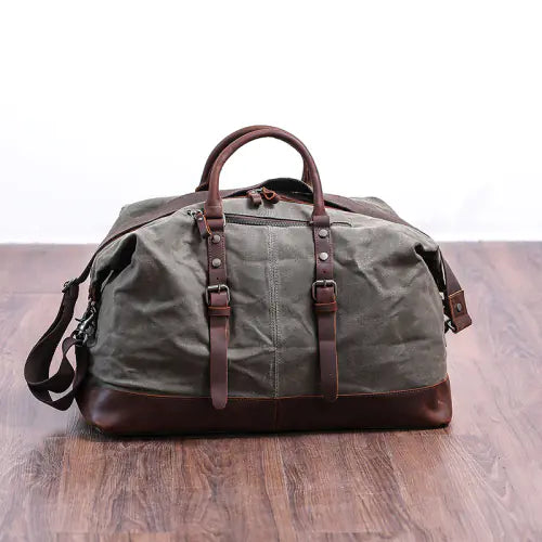 Large Waterproof Canvas Travel Bag for Men
