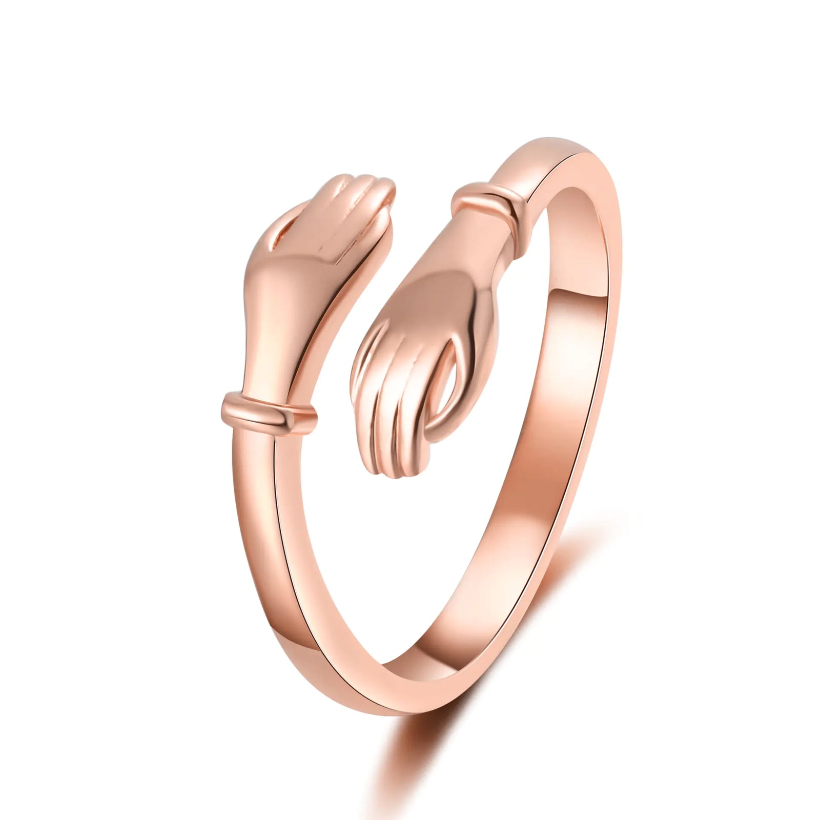 Adjustable Romantic Hands Hug Fashion Ring