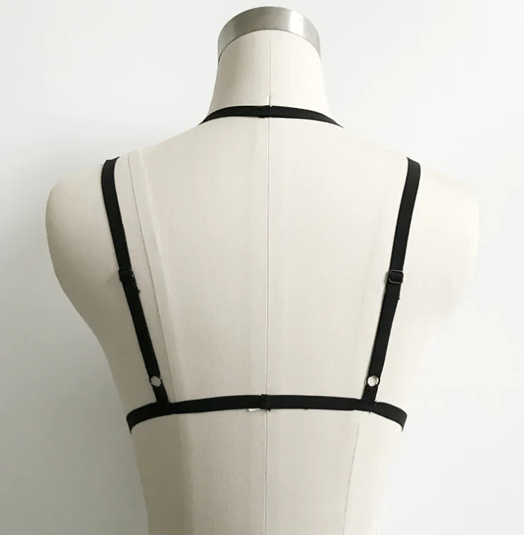 Lingerie with Straps - Seductive Bra and Accessories