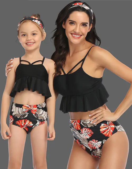 Load image into Gallery viewer, Trendy Women&#39;s Bikini Swimwear for Moms and Kids
