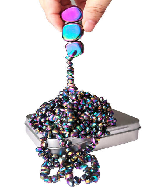 Load image into Gallery viewer, ZHEBAG Mini Magnetic Balls Over 500 Ferrite Mini Magnets Fidget Magnetic Ball Toy for Adults Relieve Anxiety and Stress Magnetic Ball Toy for Office Desk Metal Fidget Magnet Putty Gift (Colorful)
