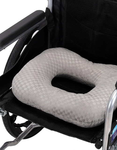 Load image into Gallery viewer, Anti-Slip Wheelchair Cushions Bed Sore Cushions for Butt Ergonomic Innovations Orthopedic Donut Pillow Medical Seat Cushion for Sciatica Back Coccyx Pressure Sore (Gray)
