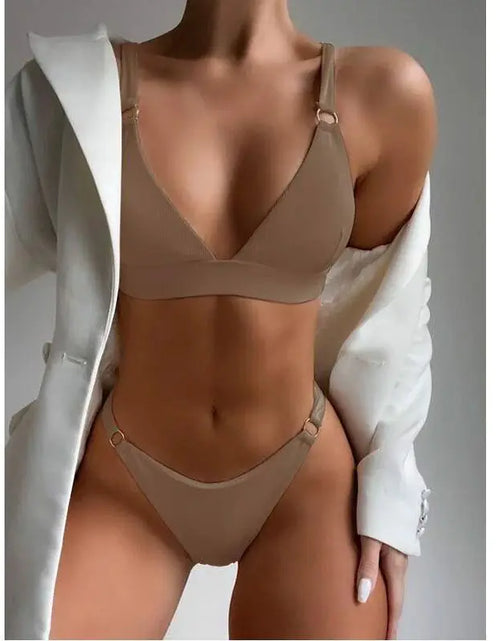 Load image into Gallery viewer, 2023 Women&#39;s Sexy Striped Bikini Swimwear Set
