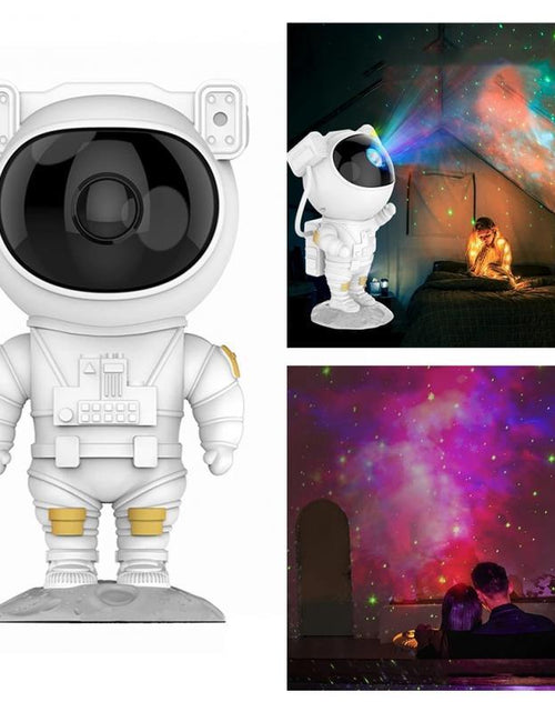 Load image into Gallery viewer, Creative Astronaut Galaxy Starry Sky Projector Nightlight USB Atmospher Bedroom Table Lamp

