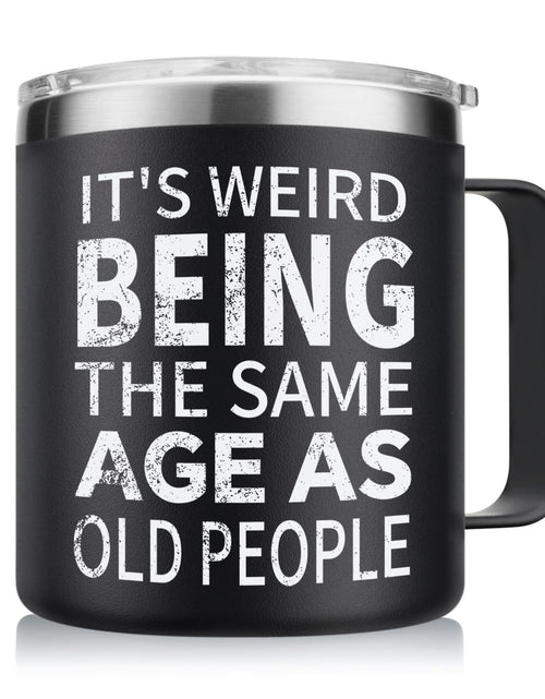 Load image into Gallery viewer, NOWWISH Valentines Day Gifts for Men - Men Coffee Mug - Funny Birthday Gifts for Him Husband Grandpa Dad Father (14oz Black)
