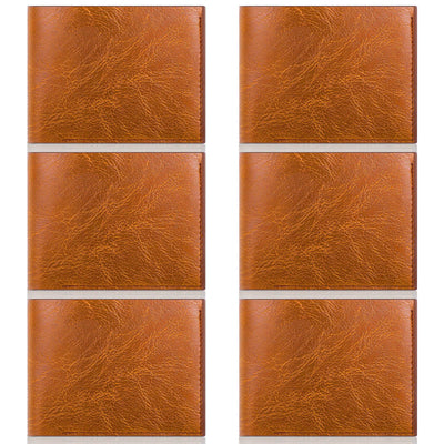 Sotiff 12 Pcs Leather Wallets Bulk for Men Blanks Wallet in Bulk for Laser Engraving PU Trifold Wallets Christmas Father Gift(Khaki)