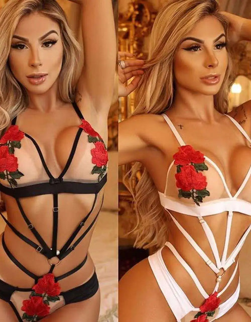 Cargar imagen en el visor de la galería, Top de lencería bordado de moda para mujer
