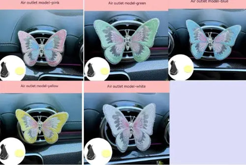 Load image into Gallery viewer, Moving Embroidery Butterfly Car Accessories
