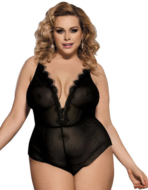 Charger l'image dans la visionneuse de galerie, Lingerie sexy grande taille et body pour femme
