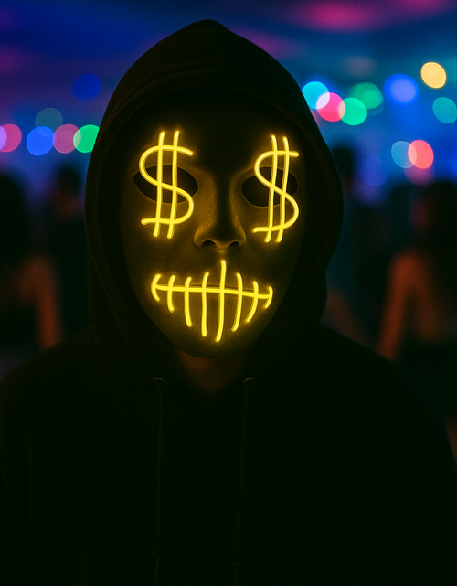 Load image into Gallery viewer, Dollar Sign Party Mask
