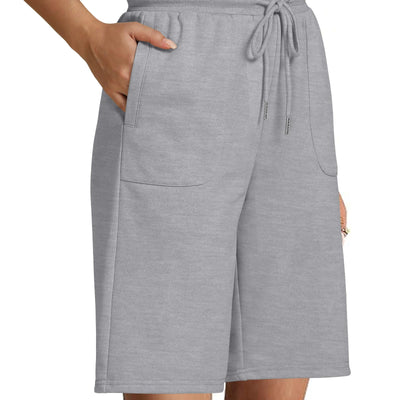 luvamia Grey Sweat Shorts Casual Shorts for Women Cotton Shorts for Women Loose Fit Jersey Shorts Women Draw String Shorts for Women Draw String Shorts Heather Grey Size Small US Size 4 to Size 6