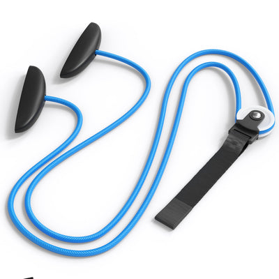 Mars Wellness Overdoor Shoulder Pulley Blue with Plastic Handles Exercise Bands Workout Equipment for Home Therapy to Alleviate Shoulder Pain Recovery from Sugery