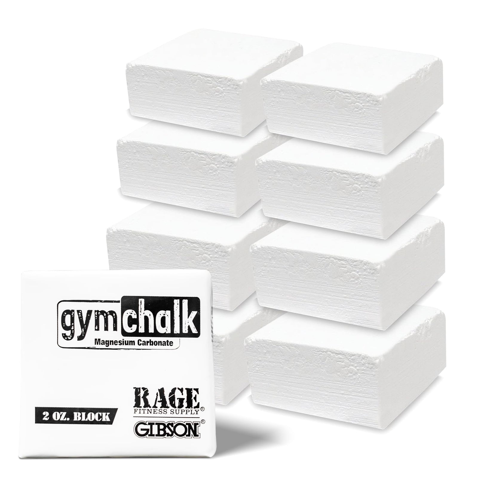 Gibson Gymnastic Powder Chalk Block Premium Taiwan Gymnastics Chalk Blocks Pack of 8 Chalk Blocks Magnesium Carbonate Weightlifting Rock Climbing Powder Chalk 1Lb (8 Blocks x 2oz)